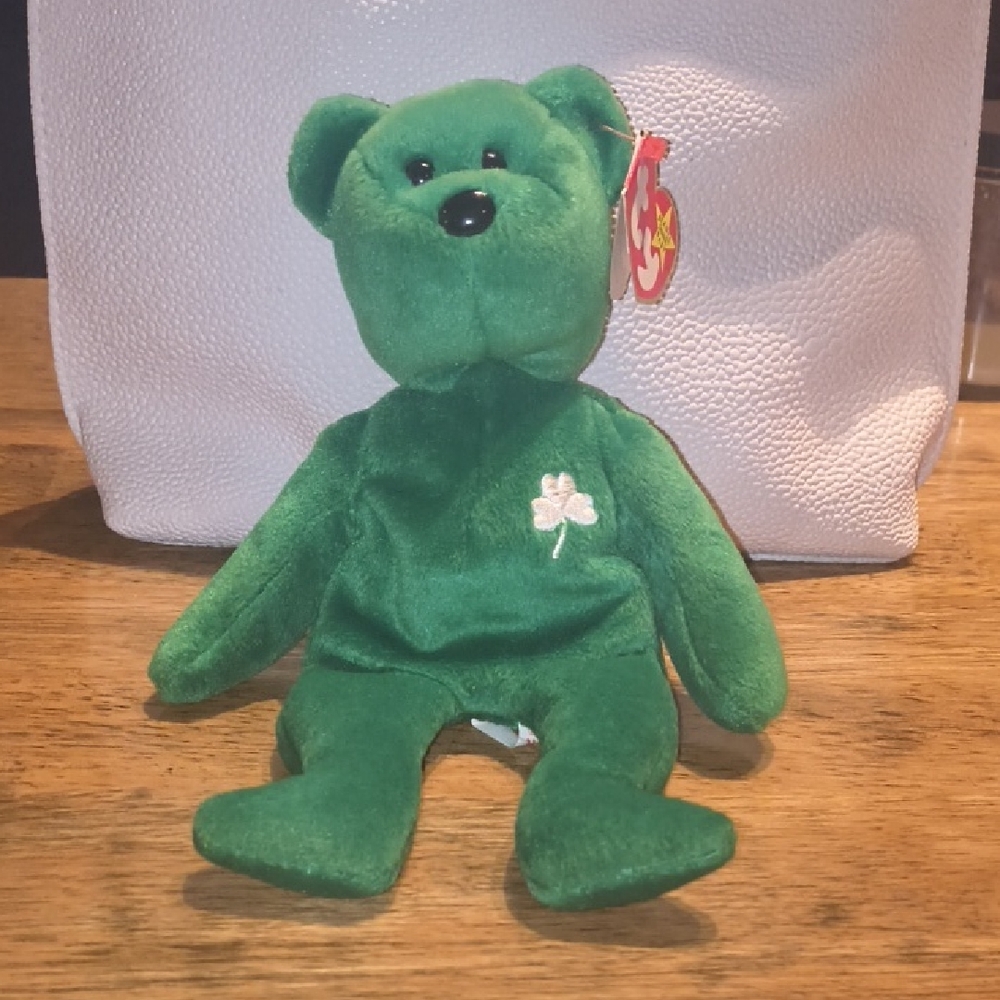 Ty Erin Green Bear with Shamrock
